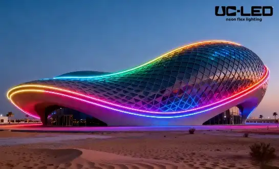 How to use LED Neon Flex for building outline or facade lighting?